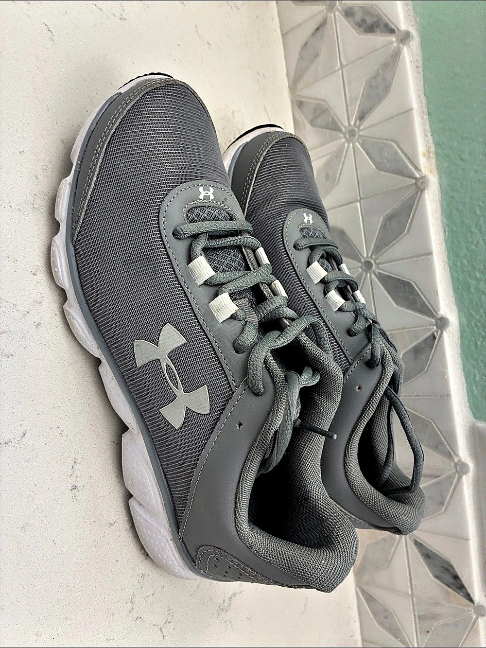 Under Armour Gray Athletic Shoes